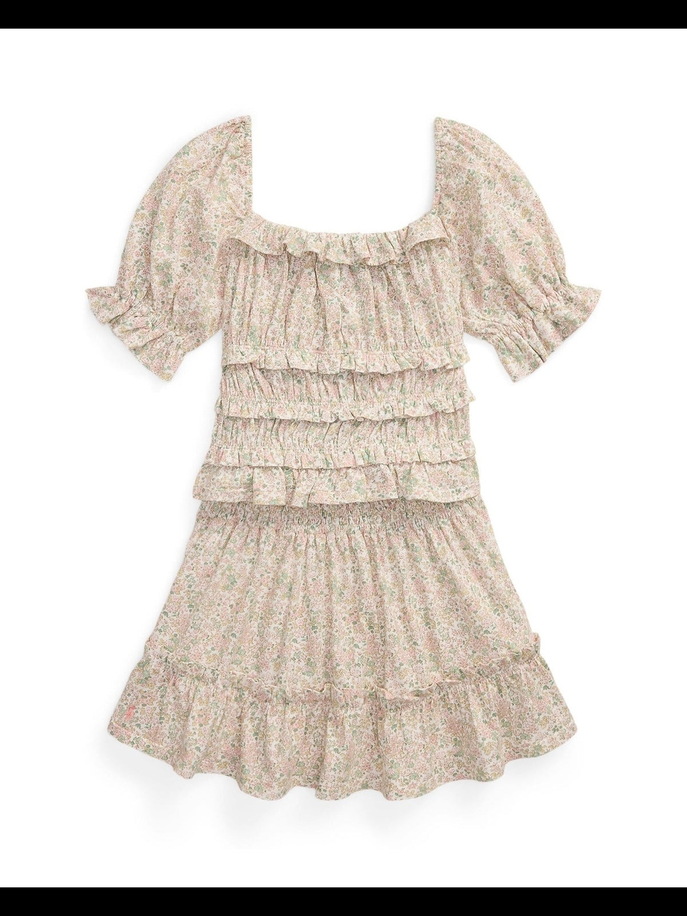 Polo Ralph Lauren Girls Floral Tiered Ruffle Top & Skirt Set, 8 NWoT Cottagecore